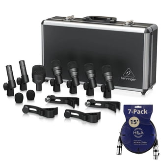 Behringer BC1200 Professional 7-Piece Drum Microphone Set for