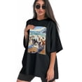 thumbnail image 3 of Plus Size Shirt for Women Black Tops for Women Short Sleeves Shirt for Women Puppy T Shirt Crewneck Shirt for Women XL, 3 of 5