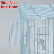 Lot of 4 of Stack & Lock Double Breeding Breeder Flight Bird Quail Aviary Canary Finches Cage with Center Wire and Solid Dividers Side Breeding Nest Doors