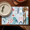 thumbnail image 5 of Pioneer Flower Floral Print Pattern Summer Placemats Table Placemats Set Of 4-Linen Kitchen Washable Placemats Table Mats 12x18 Inch Non-Slip Heat Resistant, 5 of 5