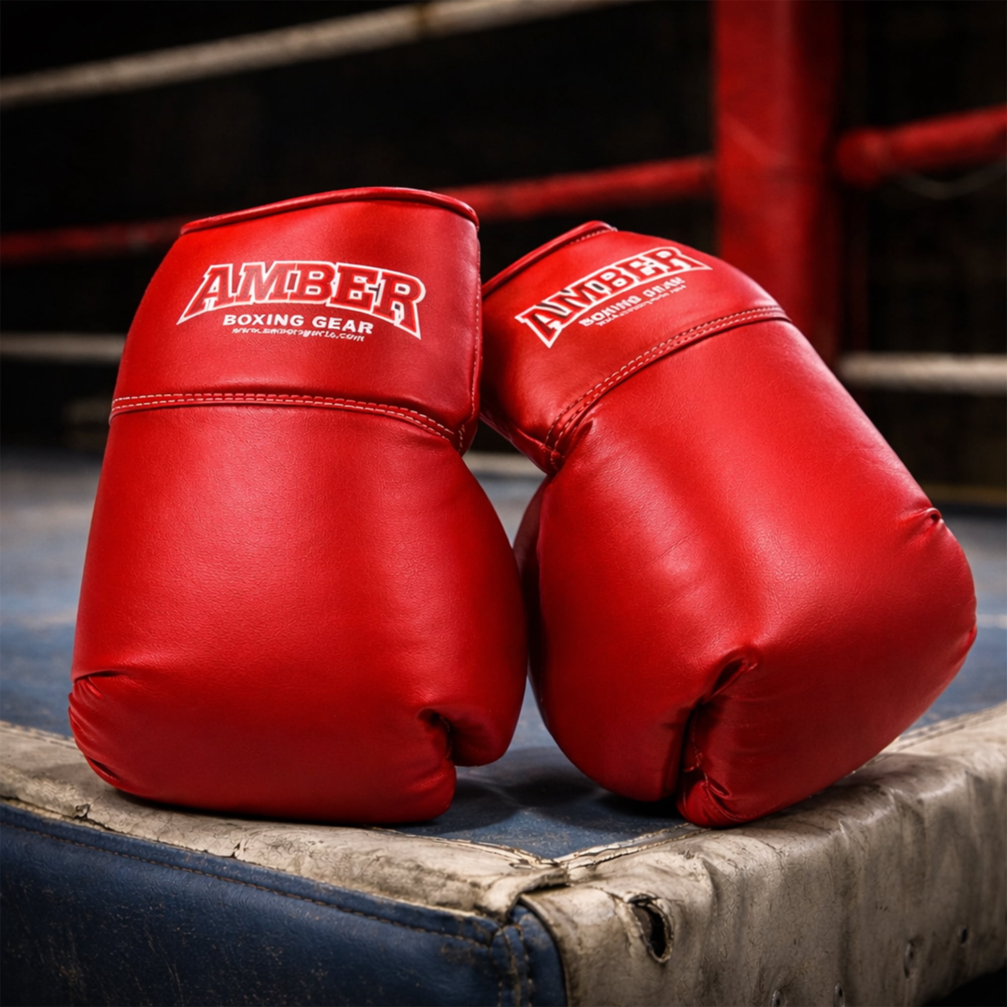 Boxing Gloves – Full-Size Replica Style for Signatures, Gifts, or Sports Decor – Red