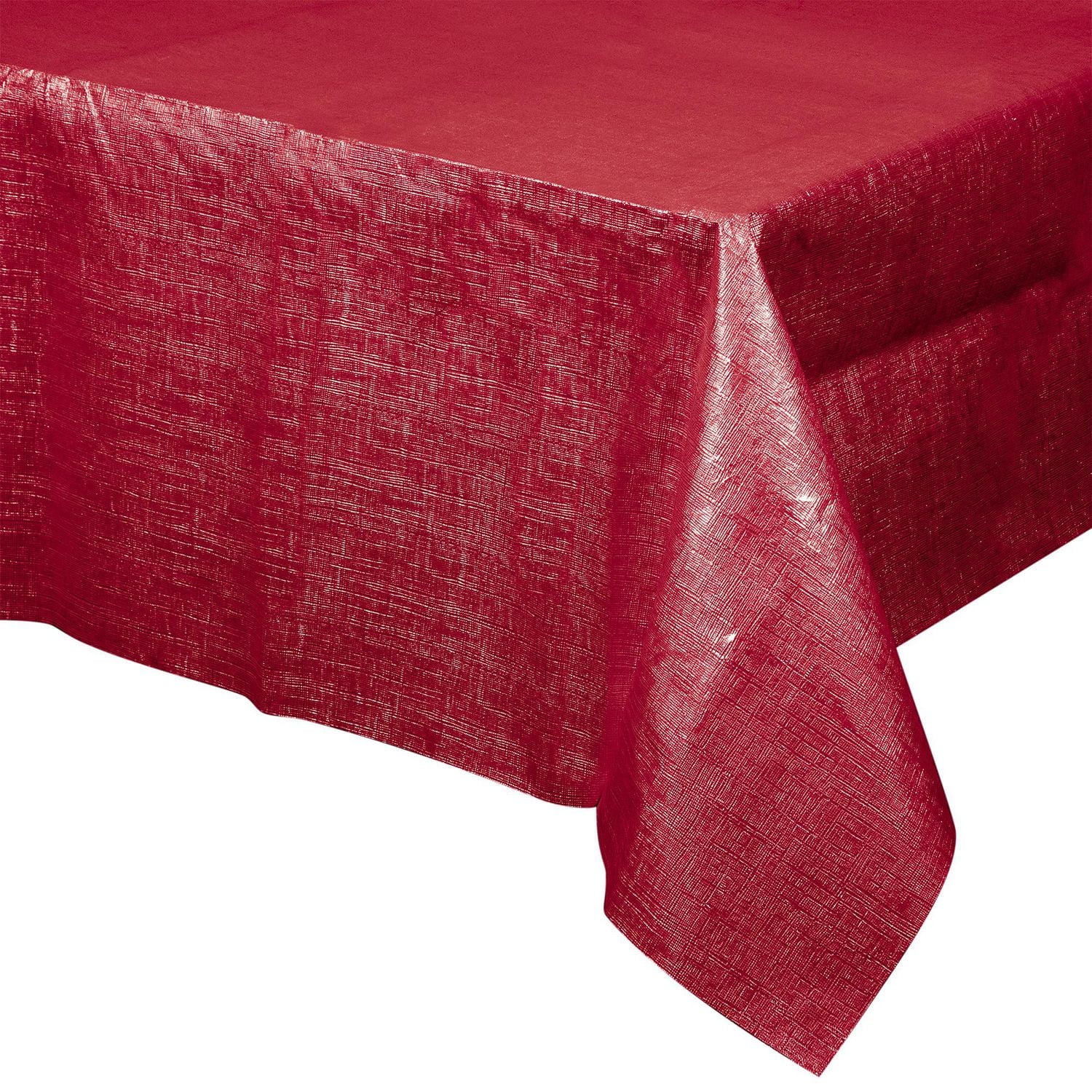 Nappe Métallique Rouge 54 » x 84 » Rouge Metallique Nappe