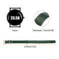 thumbnail image 2 of Uxcell Genuine Leather Watch Band 14mm Quick Release Watch Strap with Silver Metal Buckle for Men Women, Green, 2 of 7