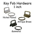 thumbnail image 1 of 100 Key Fob Hardware with Key Rings Sets - 1" or 1.25" - PICK COLOR, 1 of 1