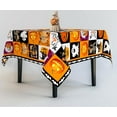 thumbnail image 4 of Halloween Tablecloth Pumpkin Ghost Spooky Table Cloth, Plaid Halloween Table Cloth for Home and Kitchen Decoration - 70" X 70" Square, 4 of 6
