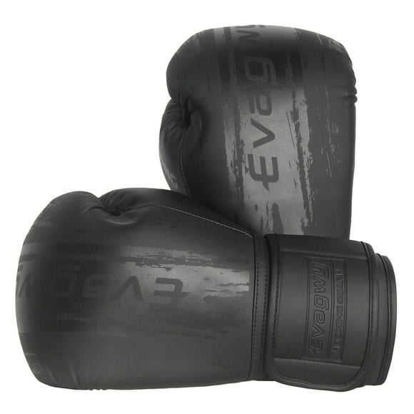 Guantes de boxeo EVAGWY Pro Training Sparring para adultos, color negro