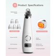 thumbnail image 4 of Acne Remover For Women And Men, Pore Vacuum With Exfoliating Machine Function, Includes 5 Suction Probes And 3 Adjustable Suction Levels, Ideal For, 4 of 5
