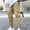 Khaki, variant on YLSDY Pants for Men 2025 Fashion Loose Fit Men's Cargo Pants with Pockets and Drawstring Waist Casual Clothing Black L