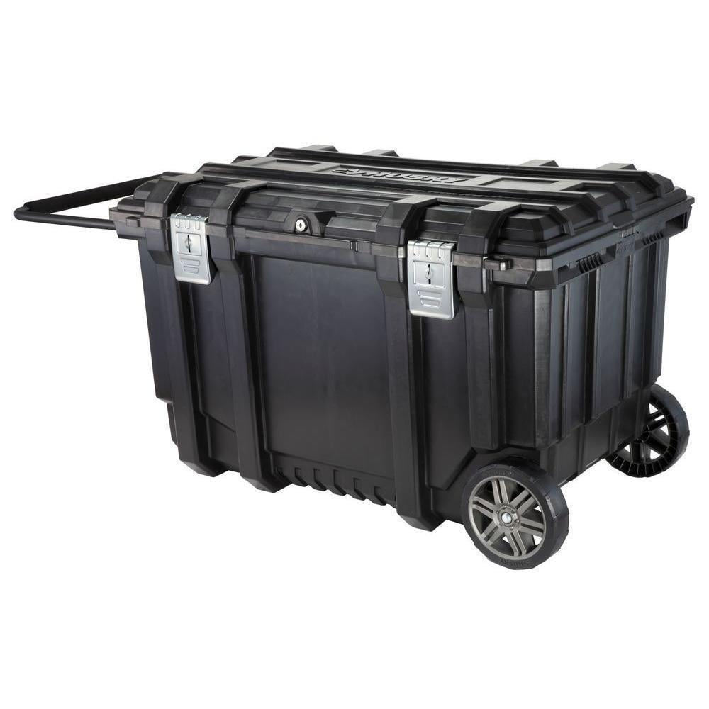 Husky 209261 37 in. Mobile Job Box Utility Cart Black