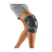 ACE Brand Knee Support with Side Stabilizers, Adjustable, Black/Gray, 1 Support