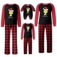 thumbnail image 1 of Conjuntos de pijamas navideños familiares a juego Grinch 2024, pijama de Grinch con parte superior y pantalones de pijama a cuadros, pijama de Grinch para niños y adultos para la familia, 12 Meses, 1 of 4