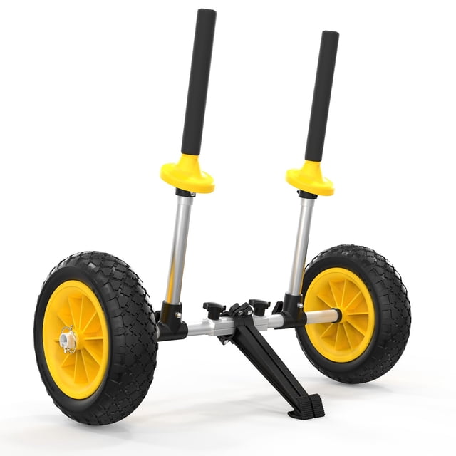 Carrito para kayak Bonnlo con ruedas de 25 cm, ancho ajustable de 18 a 43 cm