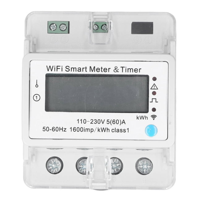 Monitor De Energía Inteligente Ticfox Control De Aplicaciones Monitoreo En Tiempo Real Medidor Inteligente WiFi Ajustable AC110-230V 4P