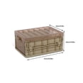 thumbnail image 4 of Advancent Contenedor de almacenamiento Caja plegable Mano de obra fina Conveniencia Suministros para el hogar Contenedor de cosas translúcido Almacenamiento y organización del hogar, 4 of 6