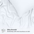 thumbnail image 2 of Juego de Sábanas Bare Home TENCEL™ Lyocell Derivado Del Eucalipto Twin Blanco, 2 of 7