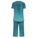 thumbnail image 4 of Sexy Pijama Conjunto para las Mujeres, Cuello Redondo Blusa de Manga Corta Y Pantalones, Traje de Moda Casual, 4 of 9
