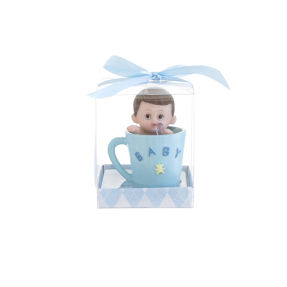 baby shower keepsake 12pcs Baby Mickey Bottle filler favor in blue for boy.