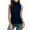 Dark Blue, variant on lmcalzta High Neck Tank Tops for Women Sleeveless Slim Fitting Dressy Casual Shirts Summer Comfy Tees