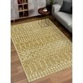 thumbnail image 4 of Washable Living Room Rugs Khaki Distressed Area Rug For Bedroom Aesthetic Low-Pile Dining Room Rugs For Under Table Indoor Floor Carpet Accent Rug For Entryway Mudroom, 4 of 7