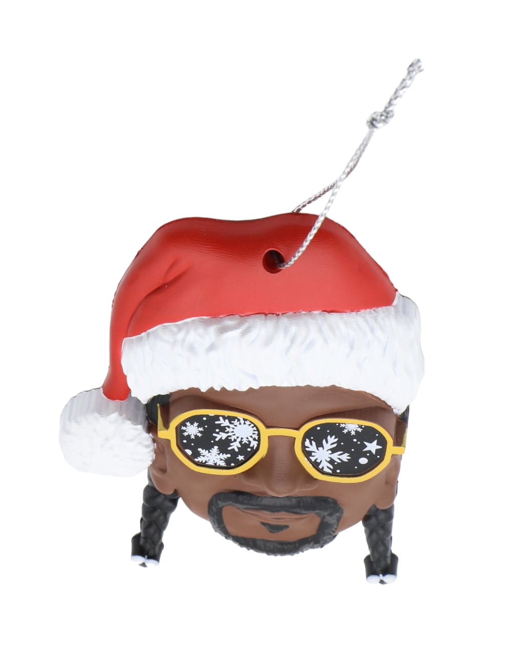 Snoop Dogg 2D Santa Hat Ornament, 3.5