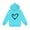 Sky Blue, variant on Abtuhar Fall Hooded Sweatshirt for Boys and Girls Crew Neck Heart Print Drawstring Pocket Long Sleeve for 1-14 Years