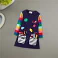 thumbnail image 5 of Elainilye Fashion Girls Dress Young Girls Cotton Dress Long-sleeved Outerwear Outfits Dress Spring New Dress, Sizes 2-7 Years, 5 of 8