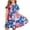 D, variant on Virmaxy 4-13 Years Tie Dye Print 4th of July Pleated Dress Summer Patriotic Short Sleeve Crew Neck Holiday Dress for Casual and Party Wear