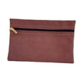 thumbnail image 3 of kowaku Sew in Pocket with Zipper Wallet Phone Pouch Practical Sturdy Lightweight Canvas coffee, 3 of 8
