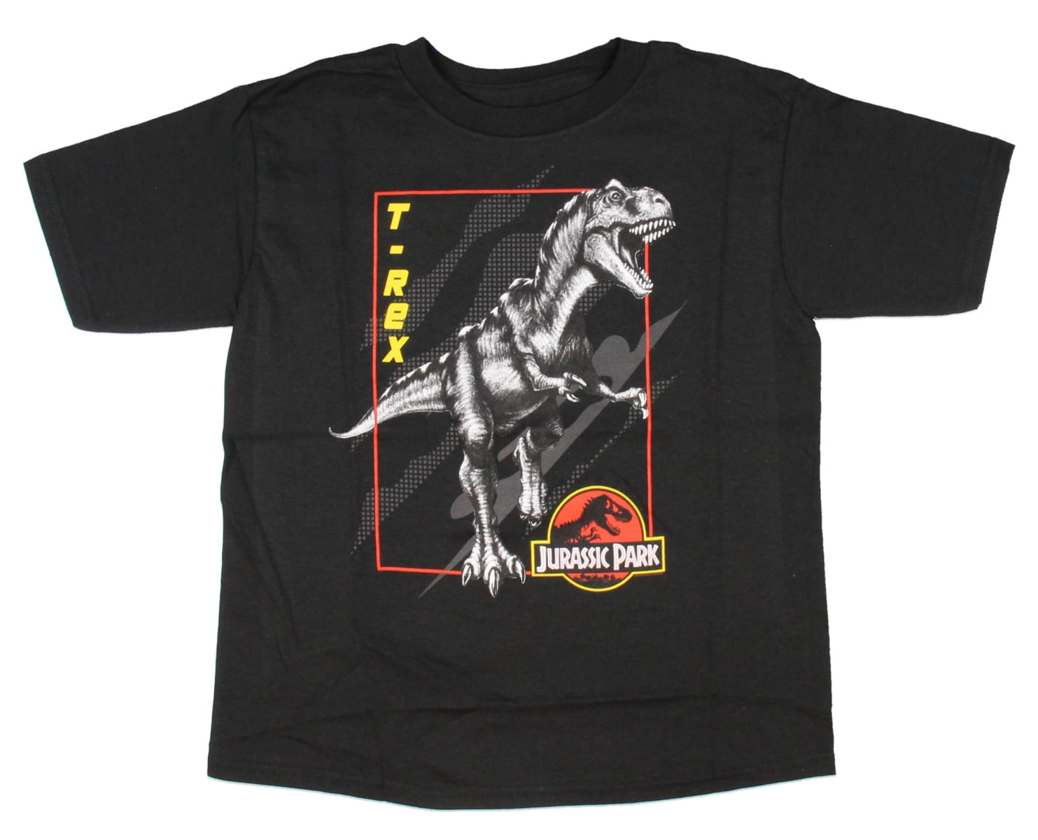 Jurassic Park Boys' TRex Dinosaur Kids TShirt (XS)