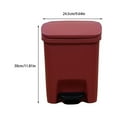 thumbnail image 3 of kurtrusly Durable Dustbin - Easy To And Eco-friendly Waste Disposal Multi-purpose Plastic Garbage Cans, 3 of 6