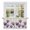 Purple, variant on Purple Tulip Flower Tier Curtains, Aesthetics Farmhouse Floral Plant Light Filtering Kitchen Curtains, 2Pcs Rod Pocket Half Window Treatments Panels for Sink Cafe Cabinet Camper 27.5x24 Inches