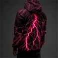 thumbnail image 4 of Sudadera vintage para hombre con estampado gráfico de rayos en 3D, sudaderas casuales, ropa para mujer de primavera y otoño, jerséis de gran tamaño Harajuku, 4 of 5