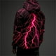 thumbnail image 3 of Sudadera vintage para hombre con estampado gráfico de rayos en 3D, sudaderas casuales, ropa para mujer de primavera y otoño, jerséis de gran tamaño Harajuku, 3 of 4