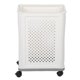 thumbnail image 5 of Cesta De Almacenamiento Para Esterilla De Yoga, Estante De Almacenamiento Para Gimnasio En Casa, Ahorro De Espacio En El Suelo Gris Con Ruedas Para Bandas De Resistencia, 5 of 7