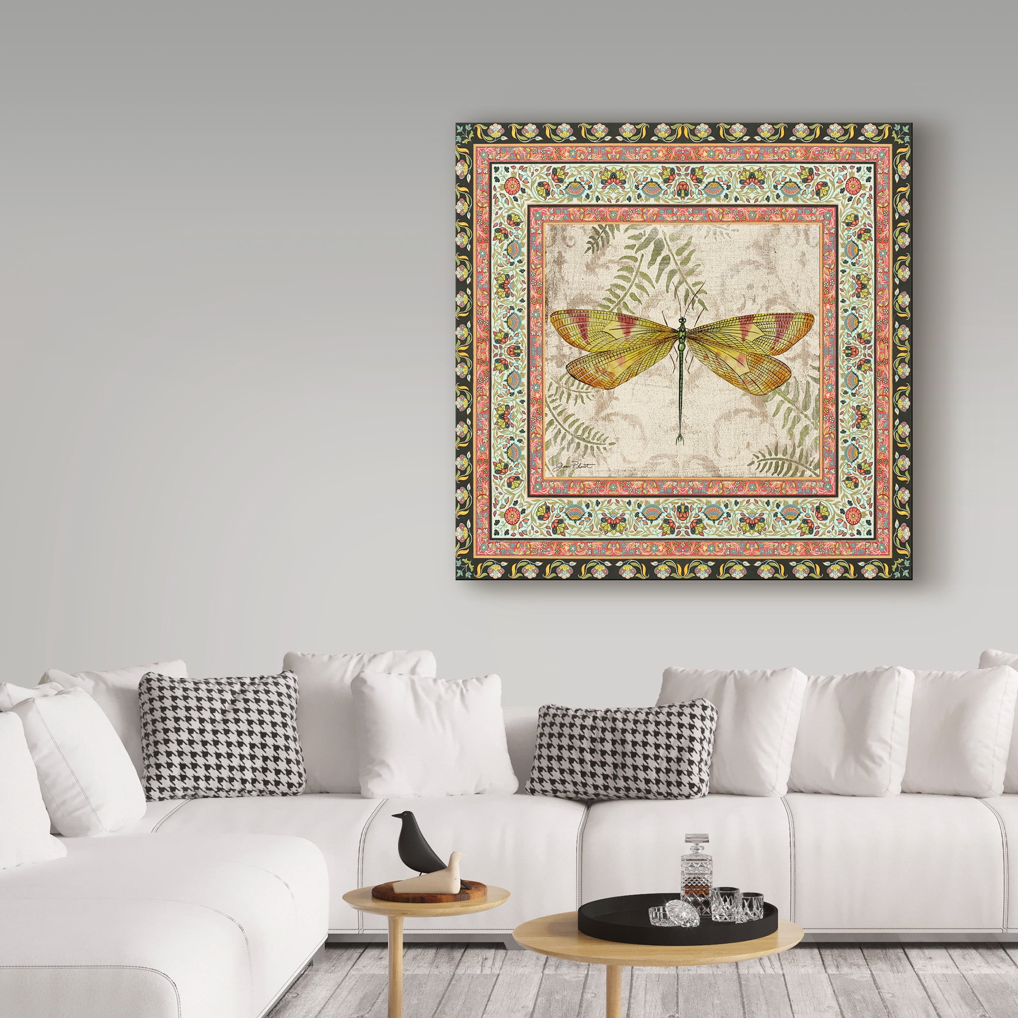 Trademark Fine Art 'Bohemian Dragonfly 3' Canvas Art by Jean Plout