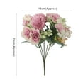 thumbnail image 6 of Artificial Peony Bouquet Vintage Silk Big Peonies Flowers with Buds for Wedding Home Office Hotel Decoration, Table Centerpieces, DIY Floral Arrangements, 6 of 8
