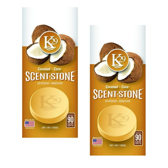K29 Stone Air Freshener, Environmentally Safe and Long-lasting Fragrance (Coconut), 2 Packs