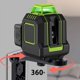 thumbnail image 4 of Nivel láser autonivelante de haz verde de 360° | Alta precisión y visibilidad para uso en interiores/exteriores | Alcance de 10 m a 30 m | Diseño duradero a prueba de impactos | Modo manual flexible, 4 of 7
