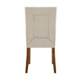 thumbnail image 5 of Chelsea Lane Upholstered Cherry Finish Dining Side Chair, Set of 2, Beige, 5 of 7