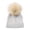 Light Ashy, variant on LIZENG Kids Winter Hat Toddler Knitted with Pom Poms for Baby Girls Boys Cute Soft Solid Warm Hats for Cold 8 Hat