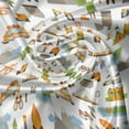 thumbnail image 5 of Ambesonne Outdoor Valance Pack of 2, Camping Hiking Elements, 54"X18", White and Multicolor, 5 of 5