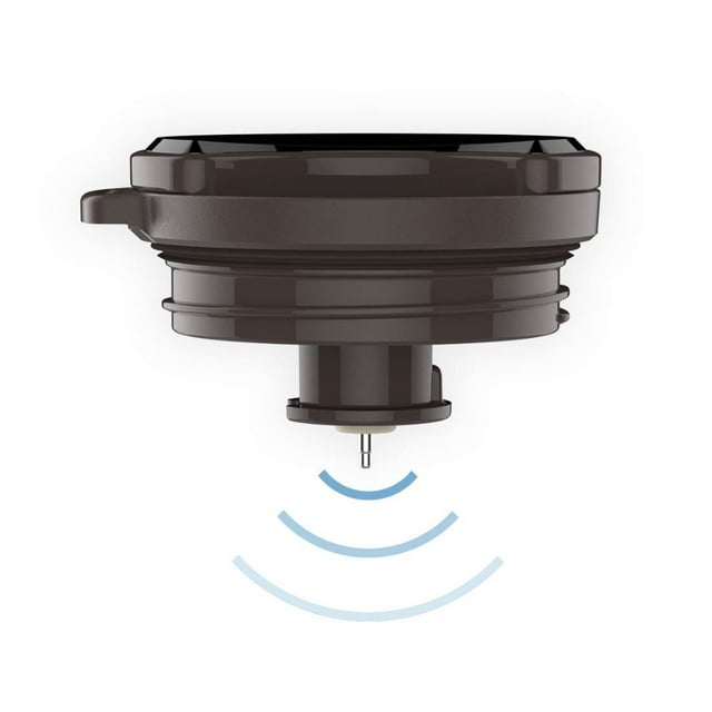 Mistaha S-U45W 430ML Contenant Isotherme avec Capteur de Température LED et Fil en Cuir Véritable 304 FDA Inox