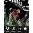 thumbnail image 7 of Black Christmas Cloth Napkins Set of 6 Reusable Dinner Napkins, Snowflake Xmas Christmas Tree Cocktail Napkin Washable Table Napkins for Wedding/Holiday Party/Baby Shower 20"x20", 7 of 7