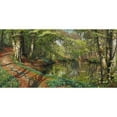 thumbnail image 3 of Monsted, Peder Mork 14x9 Black Modern Framed Museum Art Print Titled - A spring day in the forest, 3 of 5