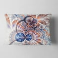 thumbnail image 2 of Designart Gold Symmetrical Fractal Flower - Abstract Throw Pillow - 12x20, 2 of 5
