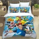 thumbnail image 4 of Funda de edredón con estampado de Pokémon de anime japonés y fundas de almohada, juego de cama con impresión digital 3D de microfibra, tamaño doble, tamaño Queen y King, 4 of 5