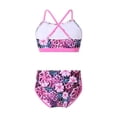 thumbnail image 4 of DPOIS Kids Girls 2 Piece Bohemian Tankini Set Criss Cross Bikini Swimsuit Bathing Suit, 4 of 4
