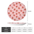 thumbnail image 2 of Balery Strawberry Print Bone China Decorative Plate Ceramic Dinner Plates Art Crafts with Display Stand-8in, 2 of 6
