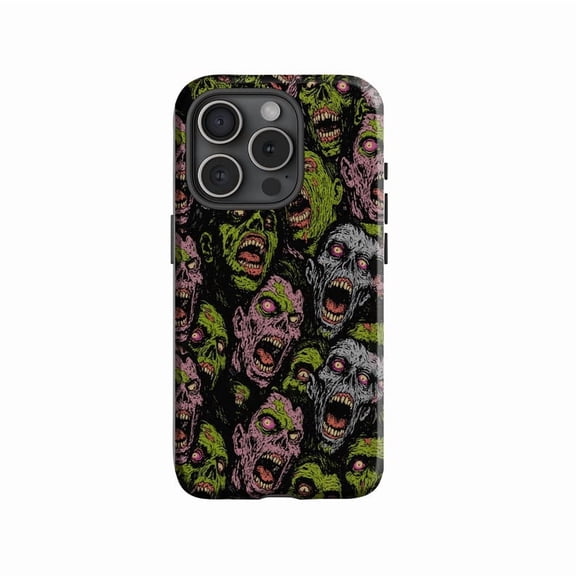 Zombie Horror Grunge Undead Art Creepy Green Bone Halloween A845 Protective Case for iPhone 17 16 15 14 13 12 11 Pro Max