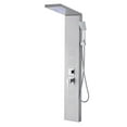 thumbnail image 6 of VEVOR Shower Panel Tower System with Rainfall Waterfall Shower Head, LED, 53 in Brushed Stainless Steel Shower Column, 5-Function Faucet, Wall-Mount Rain Massage System, with Handheld and Tub Spout, 6 of 10